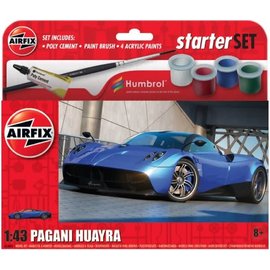 AIRFIX AIR A55008 1/43 Starter Set Pagani Huayra PLASTIC MODEL