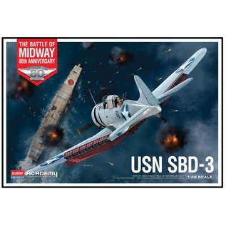 Academy/Model Rectifier Corp. ACA 12345 Academy 1/48 USN SBD-3 "Battle of Midway" PLASTIC MODEL