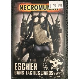 GAMES WORKSHOP WAR 60050599003 NECROMUNDA ESCHER GANG TACTICS CARDS