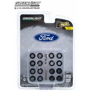 GREENLIGHT COLLECTABLES GLC 16170-C FORD WHEEL & TIRE PACKS SERIES 7 1/64