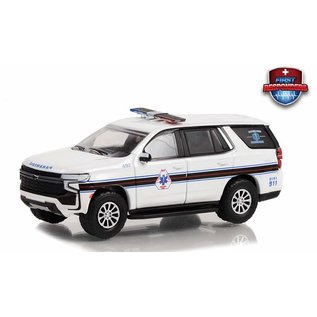 GREENLIGHT COLLECTIBLES GLC 67040-F 2021 CHEVROLET TAHOE (BLOOMING GROVE VOLUNTEER AMBULANCE CORPS PARAMEDIC) FIRST RESPONDERS SERIES 1 1/64 DIE-CAST