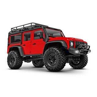 TRAXXAS TRA 97054-1RED TRX-4M™ Scale and Trail® Crawler with Land Rover® Defender® Body: 1/18-Scale 4WD Electric Truck with TQ 2.4GHz Radio System