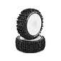 DURATRAX DTX C3615 1/8 Lockup Buggy Tire C2 Mounted White (2) 17mm HEX