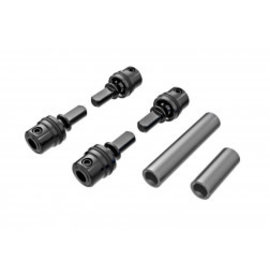 TRAXXAS TRA 9751-GRAY Driveshafts, center, male (steel) (4)/ driveshafts, center, female, 6061-T6 aluminum (dark titanium-anodized) (front & rear)/ 1.6x7mm BCS (with threadlock) (4)