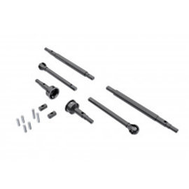 TRAXXAS TRA 9756 Axle shafts, front (2), rear (2)/ stub axles, front (2) (hardened steel)/ 1.5x7.8mm pins (2)/ 1.5x6mm pins (4)/ cross pins (2)
