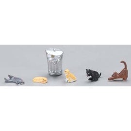 BACHMANN TRAINS BAC 33107 Cats with garbage can HO scale