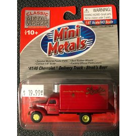 MIN 30331 CHEVY TRUCK HO 41/46 Chevrolet Delivery truck Stroh's Beer 1:87