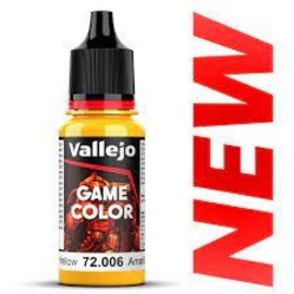 VALLEJO VAL 72006 18ml Bottle Sun Yellow Game Color