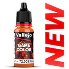 VALLEJO VAL 72008 18ml Bottle Orange Fire Game Color