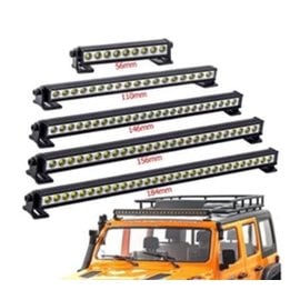 HOBBY DETAILS HDT LR05002A Hobby Details 1/10 Light Bar - 9 LED (White) 5-8V, Roof Mount, 56mm Wide, Receiver Plug