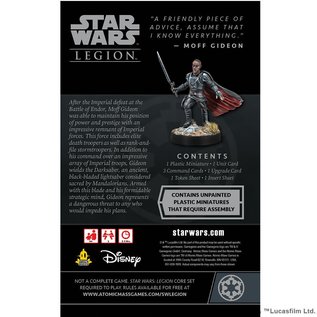 FANTASY FLIGHT ATO SWL102 Star Wars Legion: Moff Gideon Commander Expansion