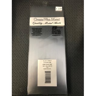 K+S METALS K+S 255 ALUM SHEET .016 X 4 X 10