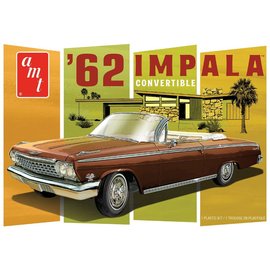 AMT AMT1355M 1/25 1962 Chevy Impala Convertible Plastic Model Kit (Level 2)