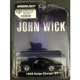 GREENLIGHT COLLECTABLES GLC 44930-E 1968 DODGE CHARGER RT (JOHN WICK) - HOLLYWOOD SERIES 33 1/64 DIE-CAST