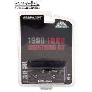 GREENLIGHT COLLECTIBLES GLC 44723 1968 FORD MUSTANG GT HIGHLAND GREEN 1/64 DIE-CAST