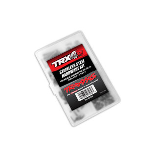TRAXXAS TRA 9746X Hardware kit, stainless steel, complete (contains all stainless steel hardware used on 1/18-scale Ford Bronco or Land Rover® Defender®) (includes body hardware and clear plastic storage container)