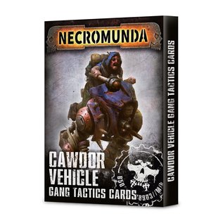 GAMES WORKSHOP WAR 60050599017 NECROMUNDA CAWDOR VEHICLE GANG TACTICS CARDS