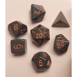 CHESSEX CHX 25420 Opaque: 7Pc Dark Grey / Copper