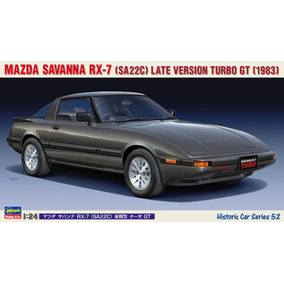HASEGAWA HAS 21152 MAZDA SAVANNA RX-7 (SA22C) LATE VERSION TURBO GT (1983) 1/24 PLASTIC MODEL