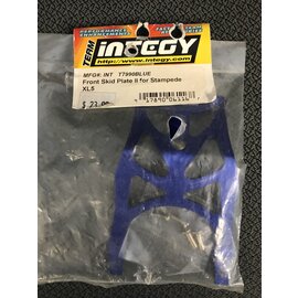 INTEGY INT T7990BLUE Front skid plate 2 metal for Stampede XL5