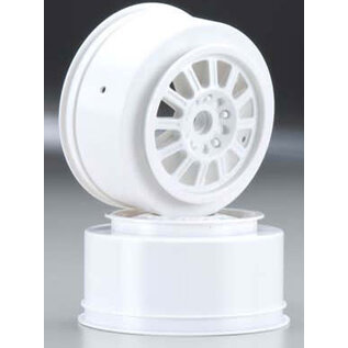 JCONCEPTS JCO 3317 Rulux Team Associated SC10 bearing type front wheels (white) 2pc