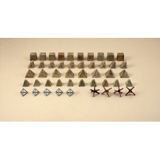 ITALERI ITA 6147 1/72 Antitank Obstacles PLASTIC MODEL