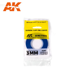 AK INTERACTIVE AK 9183 AK Interactive Blue Masking Tape for Curves - 3mm