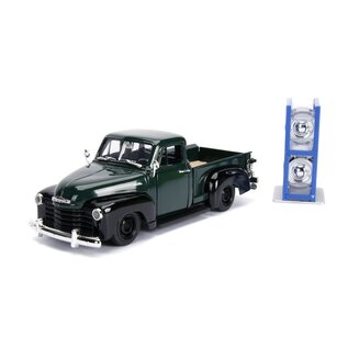 JADA TOYS JAD 30521 Jada 1/24 "Just Trucks" 1953 Chevy Pickup W/Rack - Dark Green DIE-CAST