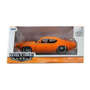 JADA TOYS JAD 90344 Jada 1/24 "BIGTIME Muscle" 1969 Pontiac GTO Judge orange DIE-CAST