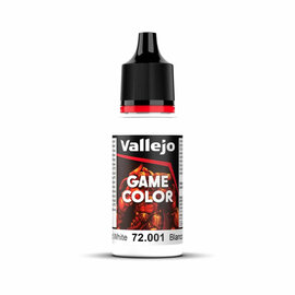 VALLEJO VAL 72001 18ml Bottle Dead White Game Color