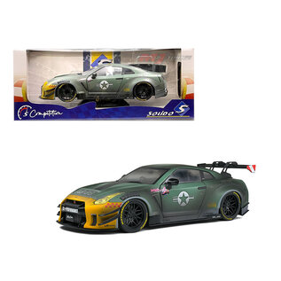 SOLIDO SOL S1805807 NISSAN 2020 GT-R R35 L.B. WORKS ARMY FIGHTER 1/18 DIE-CAST