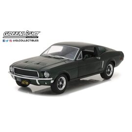 GREENLIGHT COLLECTABLES GLC 84038DB 1968 FORD MUSTANG GT HIGHLAND GREEN 1/24 die-cast