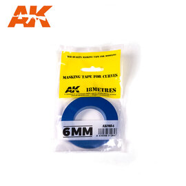 AK INTERACTIVE AK 9184 AK Interactive Blue Masking Tape for Curves - 6mm