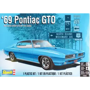 REVELL GERMANY REV 14530 1969 PONTIAC GTO 1/24 PLASTIC MODEL