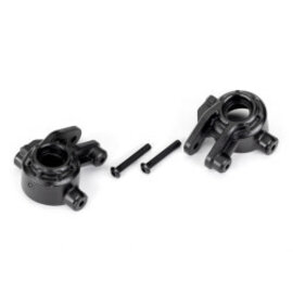 TRAXXAS TRA 9037 Steering blocks, extreme heavy duty, black (left & right)/ 3x20mm BCS (2) (for use with #9080 upgrade kit)