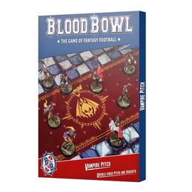 GAMES WORKSHOP WAR 99220907007 BLOOD BOWL VAMPIRE PITCH DOUBLE-SIDED PITCH AND DUGOUTS