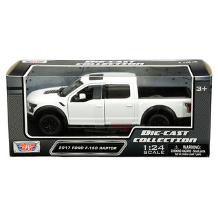MOTOR MAX MM 79344WH 2017 FORD F-150 RAPTOR WHITE 1/24 DIE-CAST (1/27)