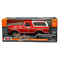 MOTOR MAX MM 79373RD 1978 FORD BRONCO HARD TOP RED/WHITE 1/24 DIE-CAST