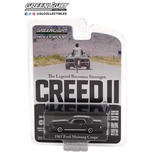 GREENLIGHT COLLECTABLES GLC 44950-F 1967 FORD MUSTANG COUPE 1/64 DIE-CAST (CREED II)