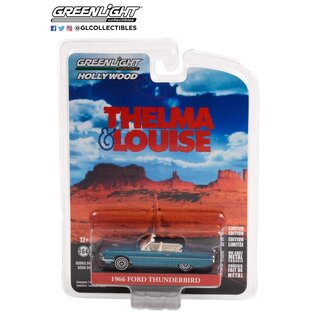 GREENLIGHT COLLECTIBLES GLC 44940-E 1966 FORD THUNDERBIRD (THELMA & LOUISE) 1/64 DIE-CAST HOLLYWOOD SERIES 34