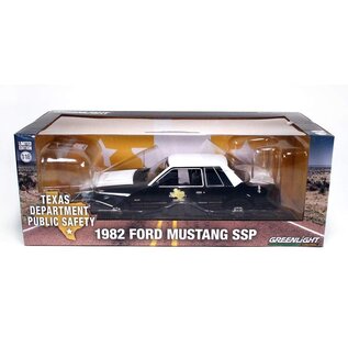 GREENLIGHT COLLECTIBLES GLC 13602 1982 FORD MUSTANG SSP (TEXAS) 1/18 DIE-CAST
