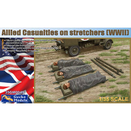 GECKO MODELS GEK 35GM0049 Gecko 1/35 Allied Casualties on stretchers (WWII)