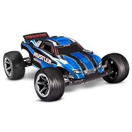 TRAXXAS TRA 37054-8-BLUE Rustler®: 1/10 Scale Stadium Truck with TQ™ 2.4 GHz radio system