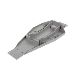 TRAXXAS TRA 3728A Lower chassis (gray) (166mm long battery compartment) (fits both flat and hump style battery packs)