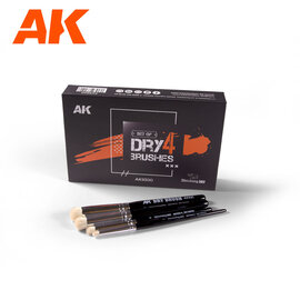 AK INTERACTIVE AK 9300 DRY BRUSH SET 4PC