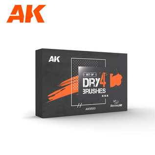 AK INTERACTIVE AK 9300 DRY BRUSH SET 4PC