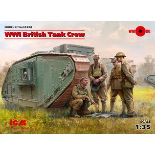ICM ICM 35708 ICM 1/35 WWI British Tank Crew (4 figures) (100% new molds)
