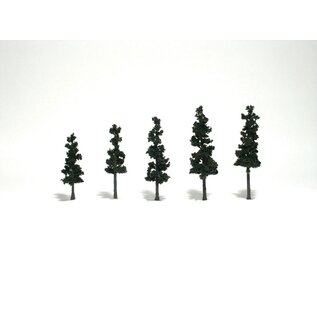 WOODLAND SCENICS WOO TR1560 Woodland Scenics 785-1560 Ready Made Realistic Trees(TM) - Pines, Conifer Green - 2-1/2 to 4" 6.4 to 10.2cm pkg(5)