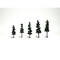 WOODLAND SCENICS WOO TR1560 Woodland Scenics 785-1560 Ready Made Realistic Trees(TM) - Pines, Conifer Green - 2-1/2 to 4" 6.4 to 10.2cm pkg(5)