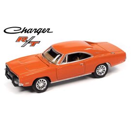 JOHNNY LIGHTNING JL 05317 1969 Dodge Charger R/T (Orange) 1/64 DIE-CAST